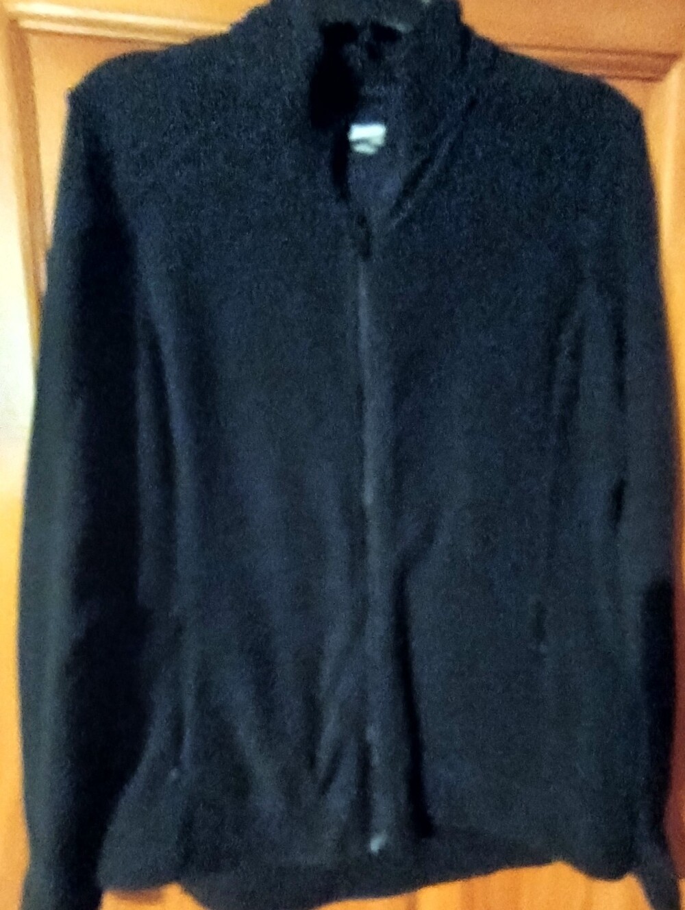 Women's Black Zip-Front Fleece